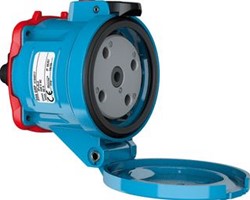 MARECHAL DECONTACTOR DS6 CONTACTDOOS POLY BLAUW SIZE.4 IP66/67 3P+N+A 90A 440V AC +2HULPCONTACTEN 3164017972