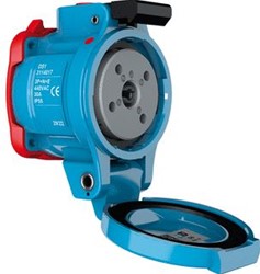 MARECHAL DECONTACTOR DS3 CONTACTDOOS POLY BLAUW SIZE.3 IP55 2P+A 50A 440V AC 3134012