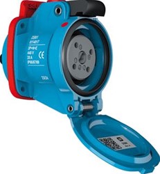 MARECHAL DECONTACTOR DSN1 CONTACTDOOS POLY BLAUW SIZE.1 IP66/67/69 2P 20A 24V AC 611408A