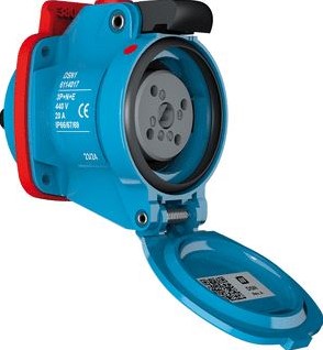 MARECHAL DECONTACTOR DSN1 CONTACTDOOS POLY BLAUW SIZE.1 IP66/67/69 2P 20A 24V AC 611408A
