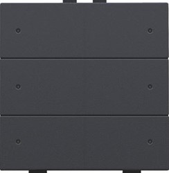 NIKO ZESVOUDIGE DRUKKNOP MET LEDS EN COMFORTSENSOREN VOOR NIKO HOME CONTROL, ANTHRACITE COATED 122-52206 122-52206