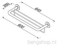 GEESA HOTEL BADHANDDOEKPLATEAU 60 CM MET REK 915352