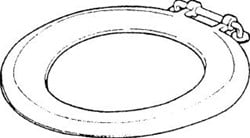 WIRQUIN CELMAC SONATA CLOSETZITTING ZWART VOOR UNIVERSELE TOILETPOT HARTAFSTAND SCHROEFDRADEN 120 170MM SCHARNIERPOOT/ROZET ROESTVASTSTAAL (RVS) ZITTING/DEKSEL KUNSTSTOF SSO5QBL