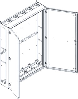 Schneider Electric installatiekast leeg