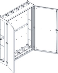 Schneider Electric installatiekast leeg