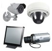 Camera observatiesysteem met camerabehuizingen, steunen en accessoires