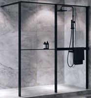 Novellini Kuadra inloopdouche – strak design en comfortabele douche-ervaring