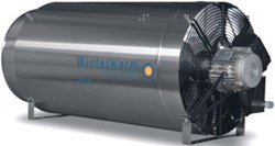 Winterwarm luchtverhitter directgestookt