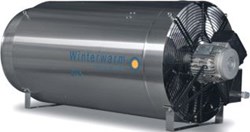Winterwarm luchtverhitter directgestookt