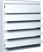 Geveljaloezieklep voor gevelventilatie en luchtkanalen