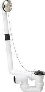 VIEGA CITAPLEX BADAFVOERCOMBINATIE MET STOP EN KETTING 11-2 109240 109 240