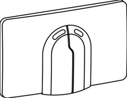 WISA DUAL FLUX BEDIENINGSPANEEL CLOSET/URINOIR KUNSTSTOF WIT (BXLXH) 310X185X18MM GESCHIKT VOOR FRONTBEDIENING BEDIENING TWEEKNOPS GESCHIKT VOOR WANDCLOSET TYPE BEKRACHTIGING MECHANISCH 8050420730