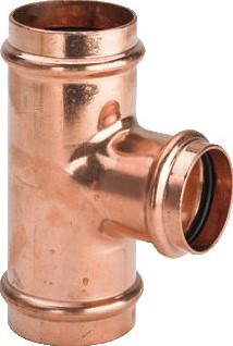 VIEGA PROFIPRESS T-STUK 22MM X 15MM X 22MM KOPER (PERS X PERS X PERS) 292 027