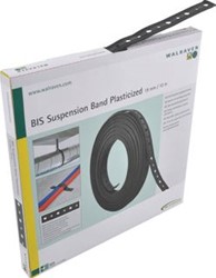WALRAVEN BIS MONTAGEBAND 19X3MM MET GATENPATROON STAAL/GEPLASTIFICEERD VOOR BEVESTIGING VAN BUIZEN EN LUCHTKANALEN ROL 10 METER 0832019