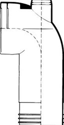 WISA 301K CLOSETAANSLUITSTUK HAAKS KUNSTSTOF WIT LENGTE 180MM UITWENDIGE AANSLUITDIAMETER 100 110MM UITWENDIGE BUISDIAMETER AANSLUITING 100MM HOEK 90GRADEN 1 EXTRA AANSLUITINGEN STEEKMA 7010120950