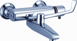 KLUDI MEDI-CARE WANDTHERMOSTAAT 1/2 M.KOPPELINGEN MET ARMBEDIENING CHROOM 350850564