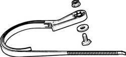 GEBERIT GIS BEUGELCLIP T.B.V. AFVOERLEIDINGEN 110MM BESTELEENHEID=10ST 367050001