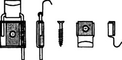 HANSGROHE DIVERS SPIEGELKLEMMEN 4-DELIG (TOT MAX. 10 KILO) CHROOM 70101000