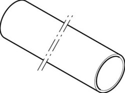 GEBERIT VERLENGBUIS 45MM LENGTE=1M 152170161