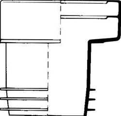 WISA NKS CLOSETAANSLUITSTUK RECHT KUNSTSTOF WIT LENGTE 120MM UITWENDIGE AANSLUITDIAMETER 88 98MM UITWENDIGE BUISDIAMETER AANSLUITING 100MM EXCENTRISCH SPRONG 20MM STEEKMAAT 75MM 7000121080