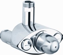 GROHE GROHTHERM XL DOUCHETHERMOSTAAT WAND EENGREEPS 2-GATS 140MM HART ZONDER KOPPELINGEN 1.1/4 AANVOER CHROOM 35085000