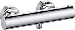 KLUDI OBJEKTA DOUCHETHERMOSTAATKRAAN WAND TWEEGREEPS 2-GATS 150MM HARTMAAT TEMPERATUURBEGRENZING MET S-KOPPELINGEN CHROOM 352000538