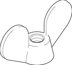 GEBERIT PLUVIA BEVESTIG.MOER VOOR BLADKORF TRECHTER 25 L/S 2 240.868.00.1