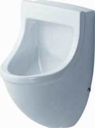 DURAVIT STARCK 3 KERAMISCH URINOIR. AFMETING: 575X330X350MM. INLAAT: ACHTER UITLAAT: ONDER WIT 0821350000