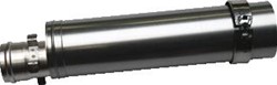 A.O VERLENGPIJP CONCENTRISCH VOOR WARMTAPWATERBEREIDER 80/125MM DIAMETER 500MM LENGTE INKORTBAAR 0302510