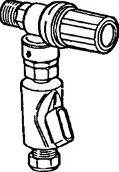 ITHO DAALDEROP OVERSTORTVENTIEL ONTLASTKLEP MET STOPKRAAN HAAKS 1/2 X 15MM (BINNENDIAMETER X KNEL) 07.92.65.014