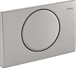 GEBERIT MAMBO BEDIENINGSPLAAT FRONTBEDIEND SF 24.6X16.4CM T.B.V. INBOUWRESERVOIR 12CM RVS 115751001