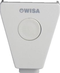 WISA DRUKKNOP OPBOUWSPOELRESERVOIR KUNSTSTOF WIT BEDIENING DRUK-EN ONDERBREEKTOETS TOEPASSING WISA 500. 750 8050428020