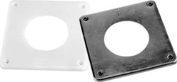 BURGERHOUT AFDEKROZET ROOKGAS/LUCHTTOEVOERBUIS MUURPLAAT PP 125 DIAMETER 240MM HXB 25X240MM ZWART/WIT 40.045.38.65