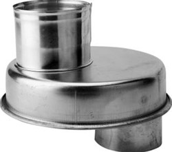 BURGERHOUT DAKDOORVOERPAN MODEL F RBB SNELDEK/WEERTER GIT 2-PANS 25-45Â° GRADEN DAKHELLING 150MM VERTICAAL KUNSTSTOF ZWART 40.045.05.04