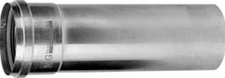 BURGERHOUT SOLAR PLUS ENKELWANDIGE BUIS ALUMINIUM 100MM WAND 1.5MM LENGTE 2000MM STEEKEIND/MOF MET AFDICHTING GASTEC QA GRIJS RAL7040 40.045.16.08