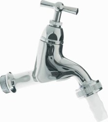 VSH BELUCHTERKRAAN MET KRUK MET WARTEL 3/4X3/4 CHROOM 0500711