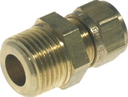 VSH KNELFITTING MESSING RECHTE KOPPELING PUNTSTUK 22MM X 1 GAS VERNIKKELD (KNEL X BUITENDRAAD) 0875996