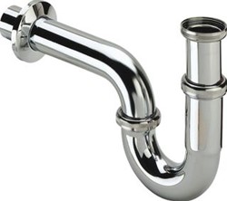 VIEGA BUISSIFON CHROOM 6-4 MET ROZET EN MUURBUIS 122515 122 515