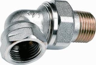 COMAP 3-DELIGE RADIATOR KOPPELING 3/8 HAAKS VERNIKKELD 490203