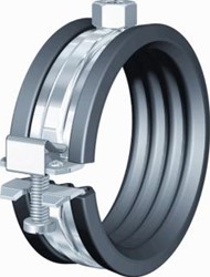FLAMCO BEUGEL BSA STAAL INLAGE: RUBBER 75 80MM ( 2 1/2 ) AANSLUITMOER M8 39552