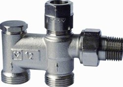 HERZ 2000-ONDERBLOK 2-PIJPS RECHT AFSLUIT-/INREGELBAAR ,HOH40MM M22X1,5 1717601