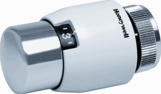 HONEYWELL HOME ULTRALINE THERMOSTAATKOP DECOR M30X1.5 INGEBOUWDE VOELER CHROOM/WIT T4021