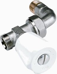 COMAP EURO-SAR HANDBEDIENDE RADIATORKRAAN 1/2 RECHT MET BOCHT. BUISAANSLUITING M22. T.B.V M28 KNOP 409724