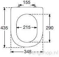 PRESSALIT MAGNUM CLOSETZITTING MET DEKSEL SCHARNIER: RVS KLEUR: WIT 104000-B33999-2