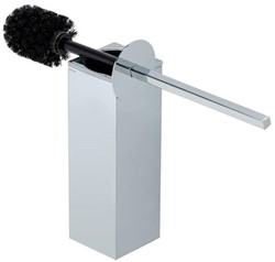 GEESA MODERN TOILETBORSTELHOUDER WANDMODEL ZWARTE BORSTEL 913510-06
