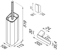 GEESA SHIFT TOILETACCESSOIRESET CHROOM 919900-02-115-3