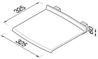 GEESA COMFORT & SAFETY DOUCHEZITJE OPKLAPBAAR WIT 915819-02-2