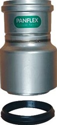 PANFLEX INOX ENKELWANDIG ROOKGAS KOPPELSTUK RVS MOF MET AFDICHTING 80MM 80MM 208.080.01.01
