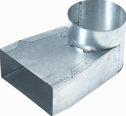 AIR SPIRALO INSTORTKANAAL LEPE HOEK SYM170X70RKLH50 RKLH1707-012-50 RKLH1707.012.50