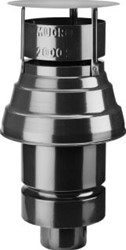 BURGERHOUT VR SCHOORSTEENTOP 80MM/140MM ALU ROOKGASPIJP GRESPOT AANSLUITING ZWART 400452838